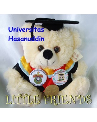 Boneka Wisuda Universitas Hasanuddin - MIPA (25 cm) 